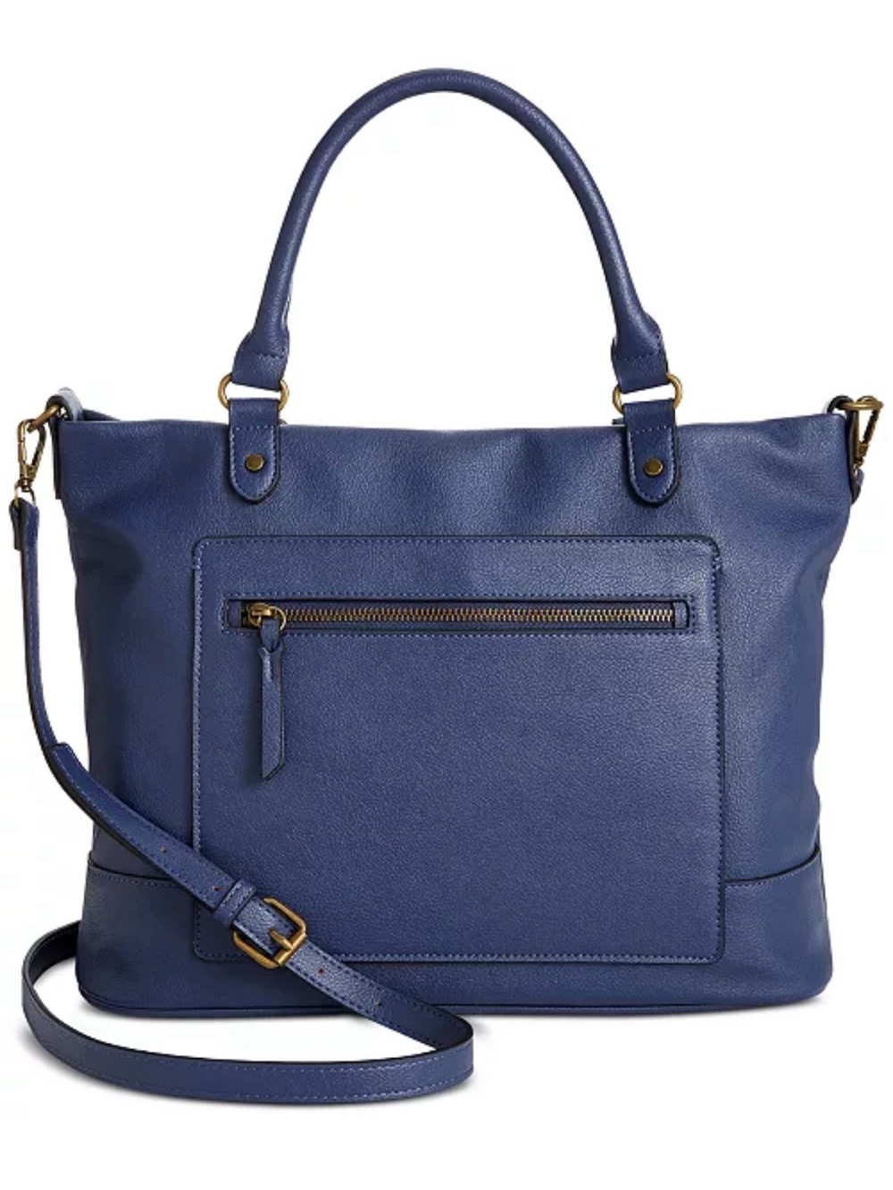 Style & Co. Navy Hudsonn Tote with Crossbody Strap